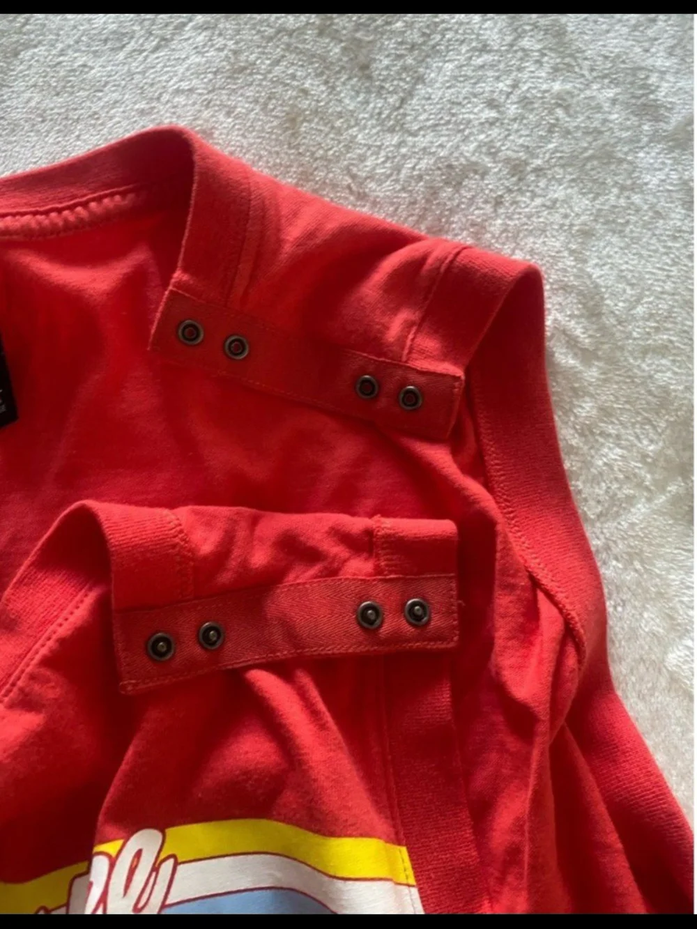 Nike Red Sleeveless Romper with Retro Stripe. Size 3XL